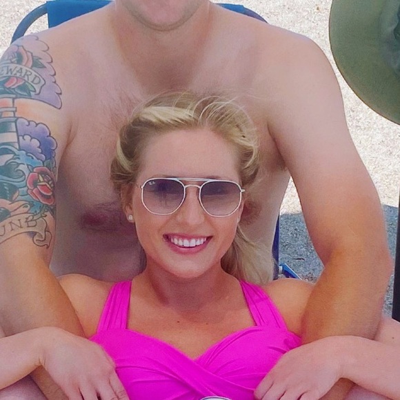 Ray-Ban Square Sunglasses w/ Blue Gradient Lens - Picture 5 of 6